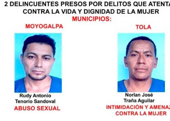 Personas presos por cometer delitos en Rivas