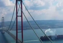 Turquía inaugura puente colgante entre Asia y Europa, el más largo del mundo
