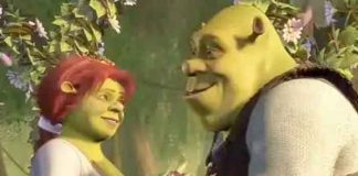 Pareja se viste como Shrek y Fiona para su boda