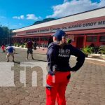 Tarde recreativa con fuerzas de Bomberos Unificados en Managua Tarde deportiva con nuevos bomberos en Managua