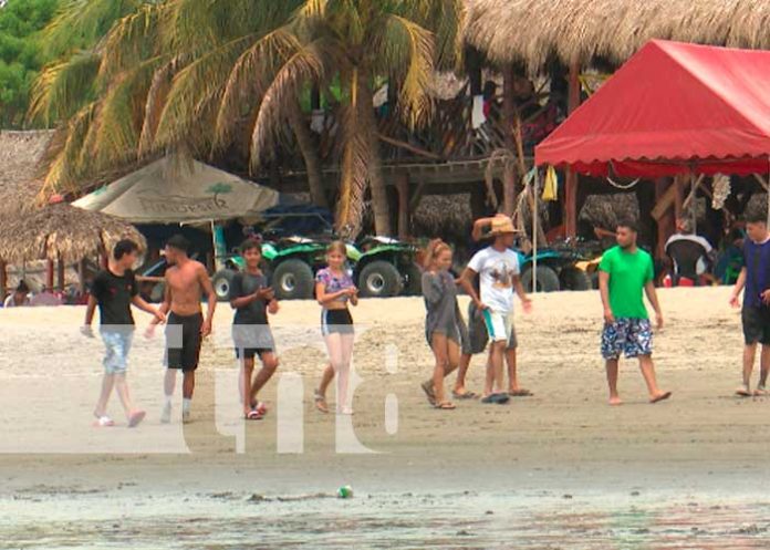 Ambiente en las playas de Nicaragua