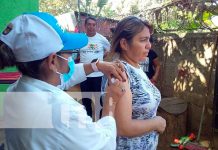 Jornada de vacunación en barrios de Managua