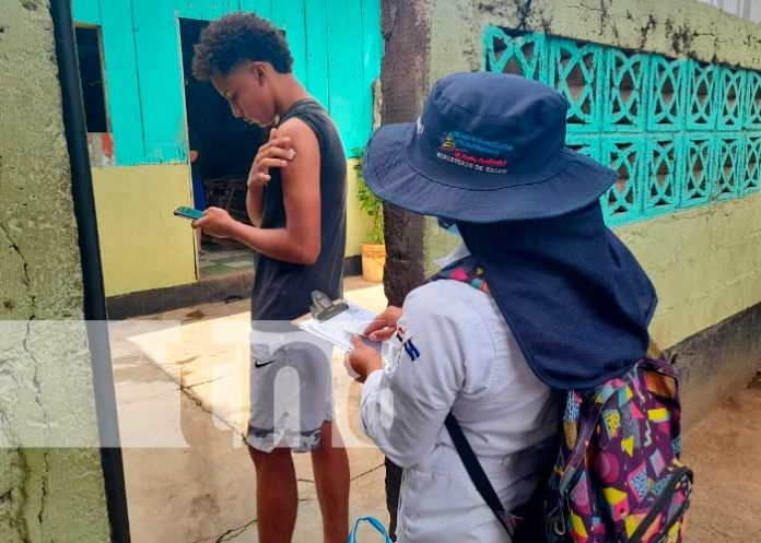 Jornada de vacunación en barrios de Managua