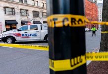 Mujer grave al caerle un letrero y la fachada de un edificio en Chicago Mujer grave al caerle un letrero y la fachada de un edificio en Chicago.