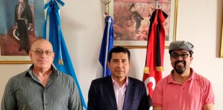 Periodistas académicos visitan la embajada de Nicaragua en Argentina