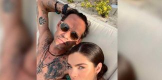 Marc Anthony y Nadia Ferreira en República Dominicana