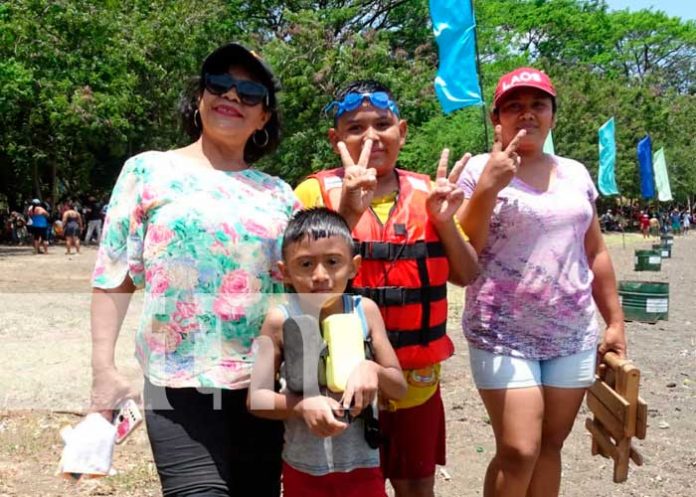 Laguna de Masatepe recibió cientos de turistas este fin de semana