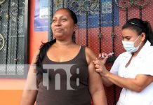 Ciudadanos de El Riguero en Managua, se vacunaron contra el COVID