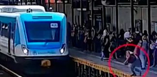 Intenta suicidarse lanzándose al tren y la rescatan