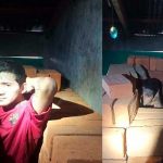 Durmiendo entre ladrillos, así encuentran a pandillero de El Salvador