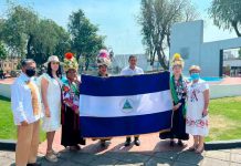 Nicaragua participa en la inauguración de la feria la flor más bella de Ejido de Xochimilco Nicaragua en la feria de Ejido en Xochimilco