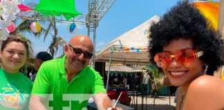 Exitoso bacanal playero en balneario de Pasocaballo, Chinandega