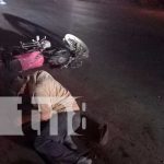 Motociclista grave tras sufrir accidente de tránsito en Juigalpa