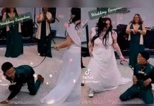 Polémica: Pareja realiza perturbadora entrada a su boda Pareja realiza perturbadora entrada a su boda