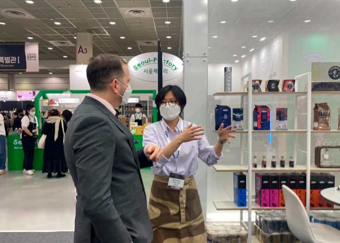 2.1 Promueven café nicaragüense en feria de café en Seúl, Corea