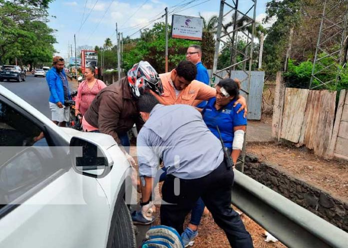 Conductor de camión provoca accidente y huye en Ctra. Masaya