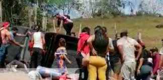 Accidente de tránsito deja varias personas lesionadas en Río San Juan