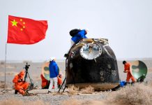 Astronautas de China regresan a la tierra después de seis meses