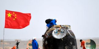 Astronautas de China regresan a la tierra después de seis meses