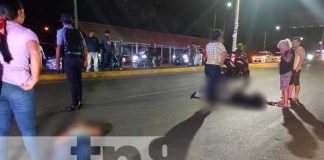 Pareja resultan lesionados tras sufrir fuerte accidente en Managua