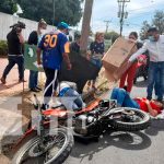 Motociclista y acompañante graves tras brutal accidente en Managua Motociclista y acompañante graves tras brutal accidente en Managua