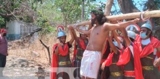 Presentación de la Judea en la riviera del Río Malacatoya en Teustepe