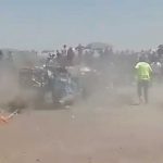 ¡VIDEO! Volcón en carrera dejó dos heridos, México Accidente en México