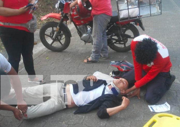 Esquivar a un canino casi le cuesta la vida a un comerciante en Jinotepe