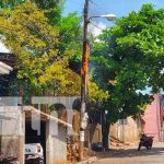 Poste de energía eléctrica toma fuego en un barrio de Juigalpa, Chontales Poste de energía eléctrica toma fuego en un barrio de Juigalpa, Chontales