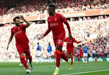 Liverpool gana 2-0 el derbi para luchar por el título liverpool, everton, futbol, premier, league,