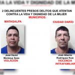 Matagalpa: 8 detenidos por diferentes delitos de alta peligrosidad