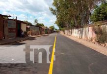Alcaldía inauguró junto a las familias proyecto vial en Distrito VI, Managua