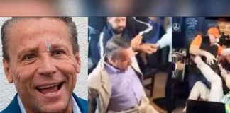 Alfredo Adame protagoniza otra pelea y termina en el suelo