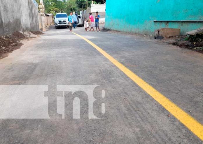 Nuevas calles en barrios de Managua