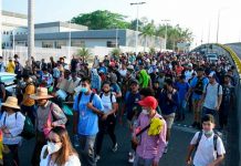 Caravana de migrantes es disuelta en Chiapas, México Caravana de migrantes es disuelta en Chiapas, México
