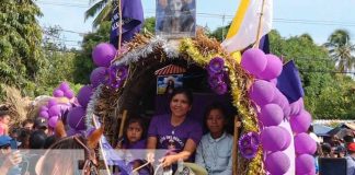 Carretas peregrinas y promesantes llegan a Rivas