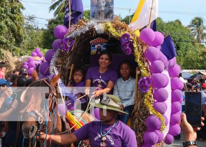 Carretas peregrinas y promesantes llegan a Rivas