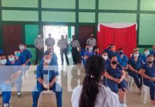 Charla en el penitenciario de Tipitapa sobre el consumo de drogas