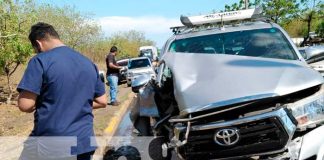 Accidente de tránsito en Carretera Nueva a León, Managua