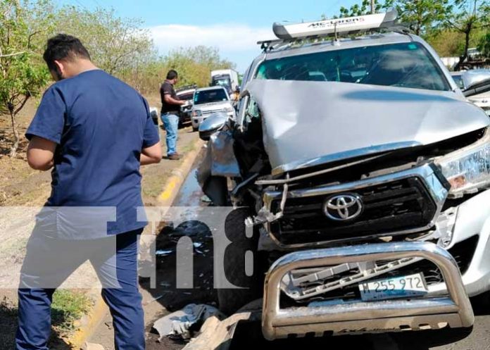 Accidente de tránsito en Carretera Nueva a León, Managua