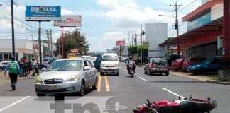 Choque en el sector de Altamira, Managua
