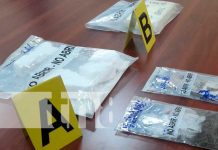 Incautación de cocaína en Mateare y San Rafael del Sur