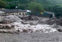 Quebrada se desbordó y deja 4 desaparecidos en Colombia