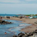 Playa en Puerto Corinto, Nicaragua