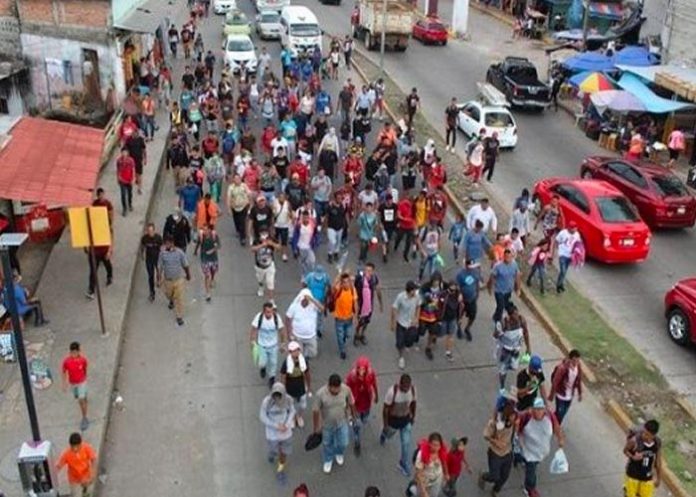 Autoridades disuelven nueva caravana de migrantes en el sureste de México