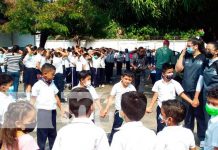 Ejercicio de protección de la vida desde colegios en Managua