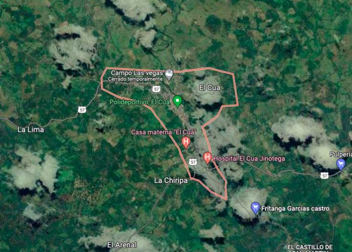 Imagen satelital de El Cuá, Jinotega