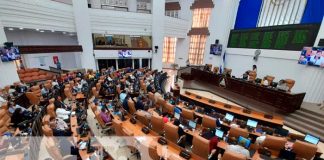 Sesión parlamentaria en la Asamblea Nacional de Nicaragua