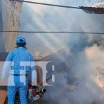 Intensas jornadas de fumigación en barrios de Managua Fumigación y aplicación de BTI en Managua