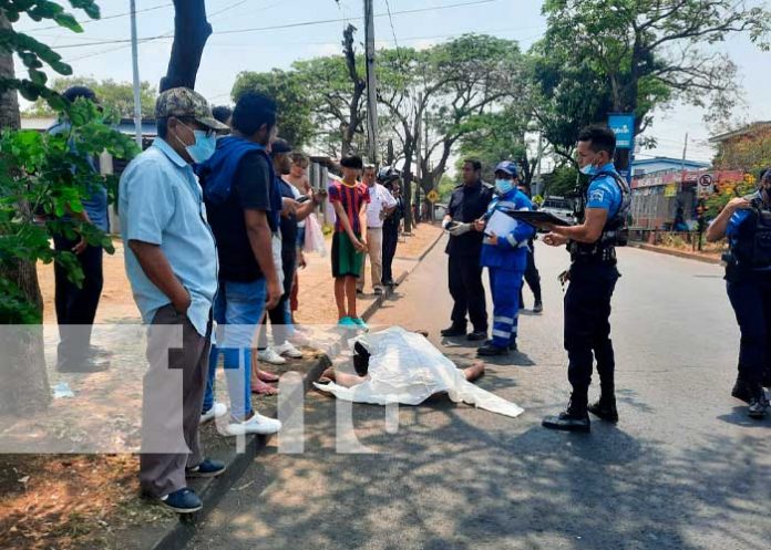 Lugar donde se dio un hecho sangriento en Managua